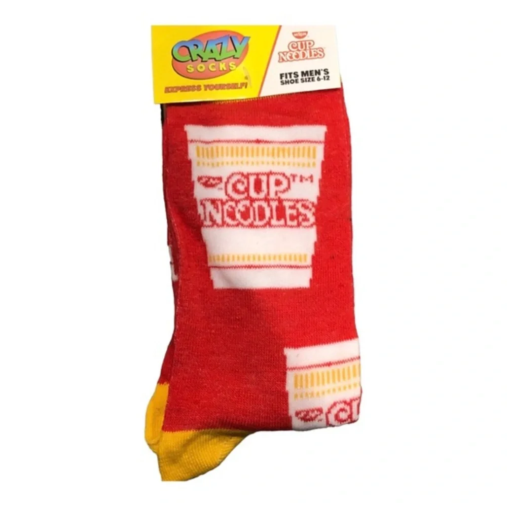 Buy 1 get 1 free! kool-aid White & red crazy‎ fun gag gift crew socks. new